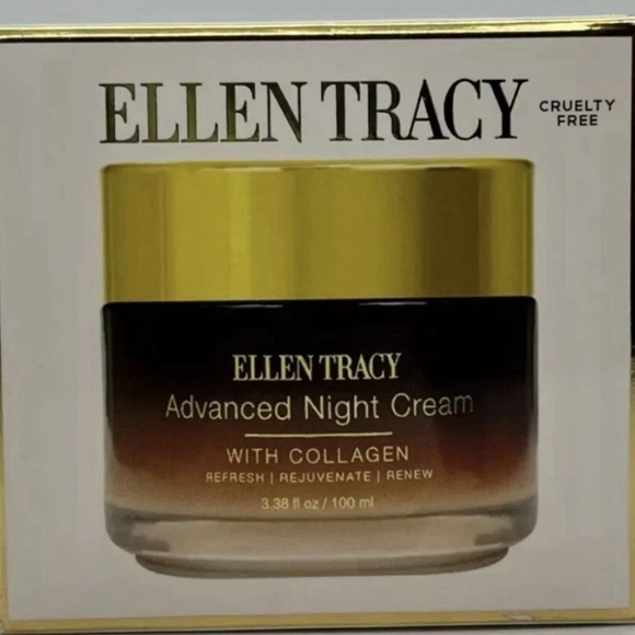 Ellen Tracy Advanced Night Cream with Collagen 100 ml 3.38 fl oz - Picture 1 of 7